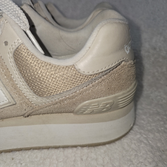 New Balance Womens 574 Stacked Platform Driftwood WL574ZSM - Picture 2 of 15